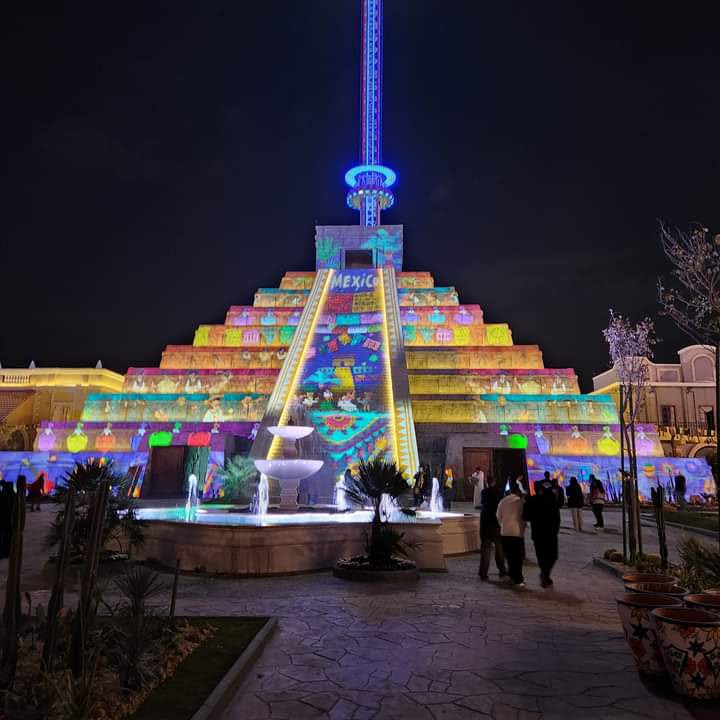 Illuminated Mexico zone
